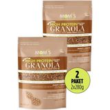 Mom's Natural Foods 2'li Glutensiz Yer Fıstıklı Yüksek Proteinli Granola 280 G - 560 gr