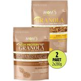 Mom's Natural Foods 2'Lİ GRANOLA - MUZ CEVİZ 280 G - YER FISTIĞI 280 G - 560 gr