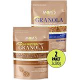 Mom's Natural Foods 2'li Granola - Yaban Mersini 280 G - Yer Fıstığı 280 G - 560 gr