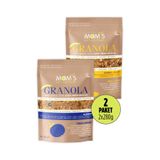 Mom's Natural Foods 2'Lİ GRANOLA - YABANMERSİNİ 280 G - MUZ CEVİZ 280 G