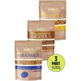 Mom's Natural Foods 3'lü Granola Muz 280 G / Y.Mer 280G / YerF 280G - 840 gr