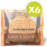 Mom's Natural Foods 6'lı Glutensiz Badem & Kakao Nibs Kurabiye 300 g Ballı İçerik ile - 300 gr