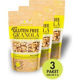 Mom's Natural Foods Glutensiz Elmalı Tarçınlı Granola 3'lü 300G Ekonomik Paket Sağlıklı Atıştırmalık - 900 gr