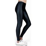 Momslab 778 Kadın Parlak Dısco Tayt Siyah Siyah M