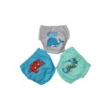 Momslab Bebek Desenli Tuvalet Alıştırma Külot 3 'lü (Renkli / 4 YAŞ)