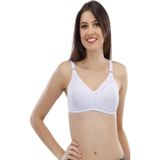 Momslab Dikişsiz Jarse Toparlayıcı Kadın Sütyen Beyaz 90