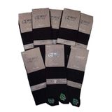 Momslab ERKEK 6 ÇİFT UZUN DİKİŞSİZ BAMBU ÇORAP (siyah)