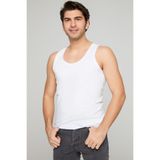 Momslab Erkek Atlet, %100 Pamuk, 7'li Paket, 2XL Beden, XXL, zcTRNT10177, Beyaz