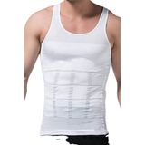 Momslab Erkek Korse Atlet (BEYAZ VE SİYAH/L)