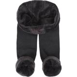 Momslab Erkek Pelüşlü Esnek Kışlık Termal Tayt Içlik, SİYAH, l-xl