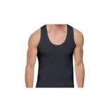 Momslab Erkek Ribana Pamuklu Atlet, 6'lı Paket, 3XL, mom481003, Siyah
