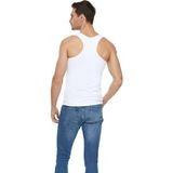 Momslab Erkek Sporcu Atlet 3'lü, Beyaz, 2XL