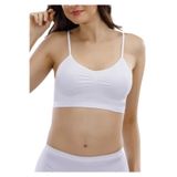 Momslab İnce Askılı Pedli Büstiyer Sütyen, XL, yg65812365438969, Beyaz, Kadın