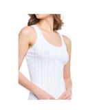 Momslab Jakarlı Kalın Askılı Atlet 6'lı Paket, L-XL, nıTTK0201, Beyaz, Kadın