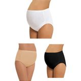 Momslab Kadın 3'Lü Paket Pamuklu Hamile Külodu Çok Renkli Xl