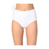 Momslab Kadın Beyaz 6'lı Paket Pamuklu Ribana Bato Külot (beyaz / 2)