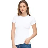 Momslab Kadın Beyaz Pamuklu Elastan Body Elt2202 Beyaz M