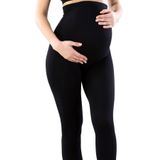 Momslab Kadın Dikişsiz Hamile Tayt Korse (2SİYAH / L)