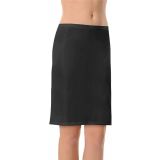 Momslab Kadın Elbise Etek Altı Pamuklu Terletmez Kısa Jüpon Siyah M