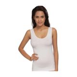 Momslab Kadın Geniş Askılı Dikişsiz Atlet, Beyaz, XL Beden cg1melmom7541269
