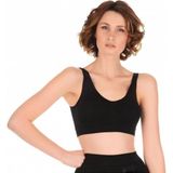 Momslab KADIN İNCE PEDLİ DESTEKLİ SİYAH BÜSTİYER (siyah/L)
