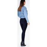Momslab Kadın Lacivert Fitilli Kadife Tayt Lacivert Xl