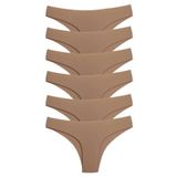 Momslab Kadın Lazer Dikişsiz Seamless Külot 6lı (TEN/L/XL)