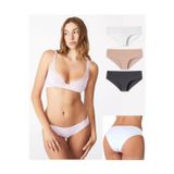 Momslab Kadın Lazer Kesim Dikişsiz Külot Alt Iç Çamaşır 3 Lü Paket