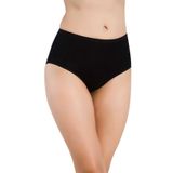 Momslab Kadın Siyah 3'lü Paket Bambu Yüksek Bel Bikini Külot (Siyah/M)