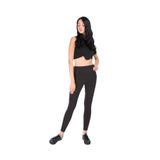 Momslab Kadın Siyah Geniş Bel Kemerli Çelik Örme Tayt (Siyah/XL)
