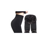 Momslab Kadın Siyah Içi Peluşlu Kışlık Termal Tayt (Siyah/S/M)