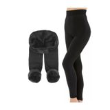 Momslab Kadın Siyah Peluş Tayt (SİYAH/M-L)