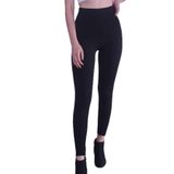Momslab Kadın Siyah Sıkılaştıcı Toparlayıcı Yüksek Bel Geniş Kemerli Çelik Örme Tayt (Siyah/M)