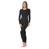Momslab Kadın Siyah Termal Içlik Alt Üst Takım Termal Takım (Siyah/XL)