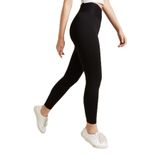 Momslab Kadın Siyah Yüksek Bel Çelik Örme Tayt [3848] (Siyah/S)