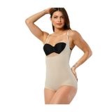 Momslab Kadın Ten Göğüs Destekli Body 2 Beden Incelten Hayalet Korse (TEN/SYH/M)