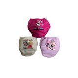 Momslab Kız Çocuk 3-4 Yaş Sızdırmaz Pamuklu Yıkanabilir 3 Adet Alıştırma Külodu (Karışık / 3 YAŞ)