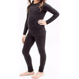 Momslab Kız Çocuk Termal Alt-Üst Set Takım Siyah -20 +20 Derece - 7 Yaş