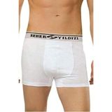 Momslab Likralı Boxer 6'lı Paket Beden, XL, Likralı Boxer, Beyaz, erkek