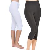 Momslab Lüx Modal Kapri Tayt 2'li, XL, MSPTAELIT2102, Karışık, kadın