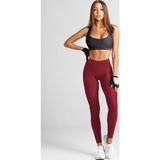 Momslab Parlak Korseli Disco Tayt Bordo Xl