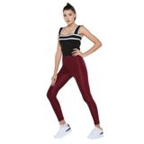 MOMSLAB PARLAK KORSELİ DİSCO TAYT (MÜRDÜM/M)