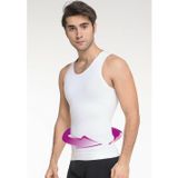 Momslab Premium Erkek Atlet Korse | Bel Göğüs Göbek Toparlayıcı Sıkılaştırıcı Beyaz Xl