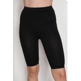 Momslab T-02-402 Kadın Dikişşiz Esnek Diz Üstü Tayt Siyah L-Xl