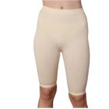Momslab T-02-402 Kadın Dikişşiz Esnek Diz Üstü Tayt Ten L-Xl