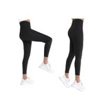 Momslab Toparlayıcı Çelik Örme Tayt, XL, Bilinmiyor, Siyah, kadın