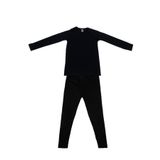 Momslab Unisex Çocuk Siyah Termal Alt Üst Takım D135-d136 (siyah / 5-7 Yaş)