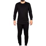 Momslab Unisex Siyah Alt Üst Takım Termal Içlik Bere Hediyeli - 2XL
