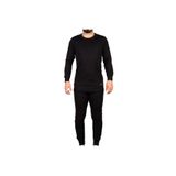 Momslab Unisex Siyah Termal İçlik Takımı, Alt Üst Set, Bere Hediyeli Termal İçlik Takımı
