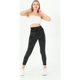 Momslab Vogsing 478 Kadın Kadife Tayt Siyah 2Xl